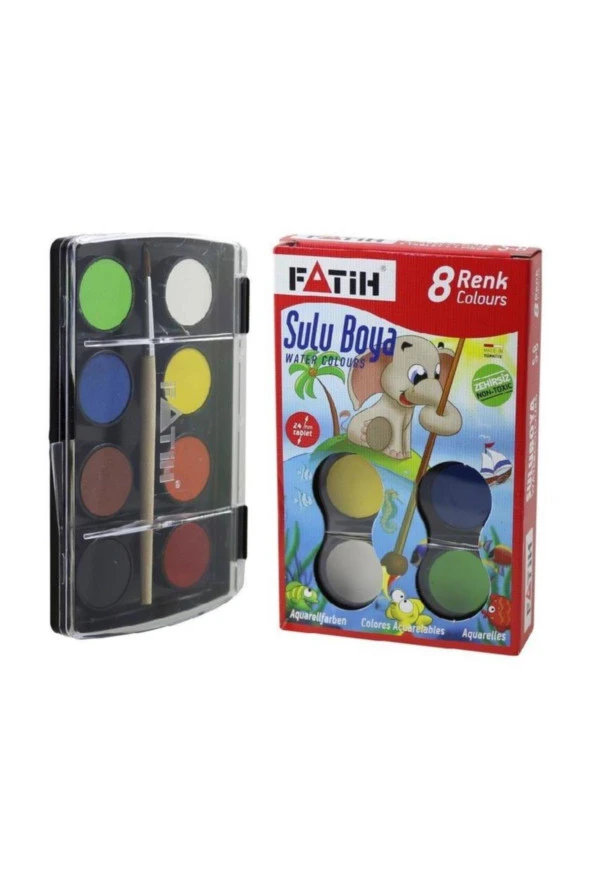 Fatih Sulu Boya 8 Renk 24 ML S-8