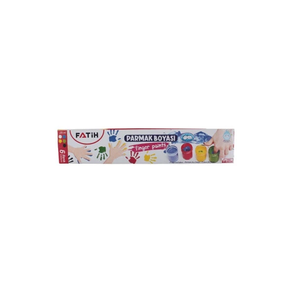 Fatih Parmak Boyası 25 ml x 6 150 ml 6 Renk Parmak Boyası - 4