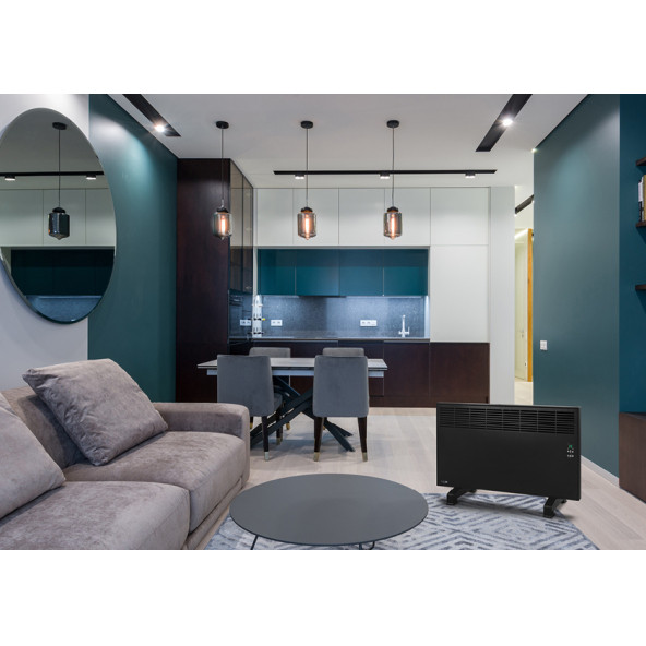 İvigo EPK4590E20S SİYAH GOFRATO 2000 W Dijital Konvektör Isıtıcı AYAKLI - 6