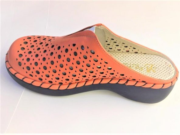 Kadın Hakiki Deri Sabo Narçiceği Ortopedik Terlik - 3