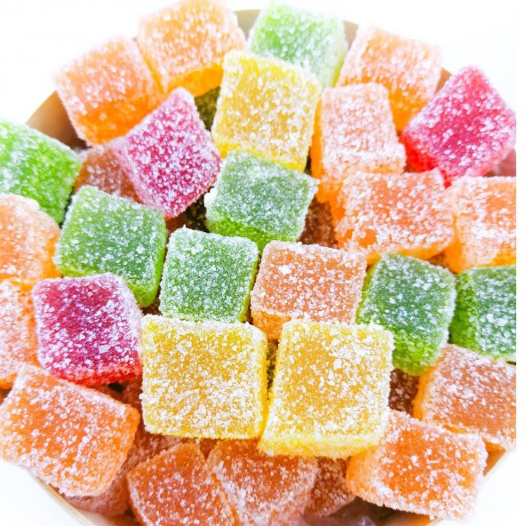 Toz Şekerli Buzlu Meyve Aromalı Lokum 500 Gr - 2