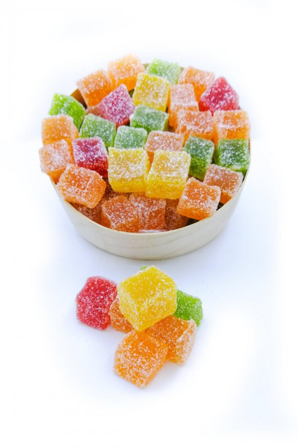 Toz Şekerli Buzlu Meyve Aromalı Lokum 500 Gr - 4
