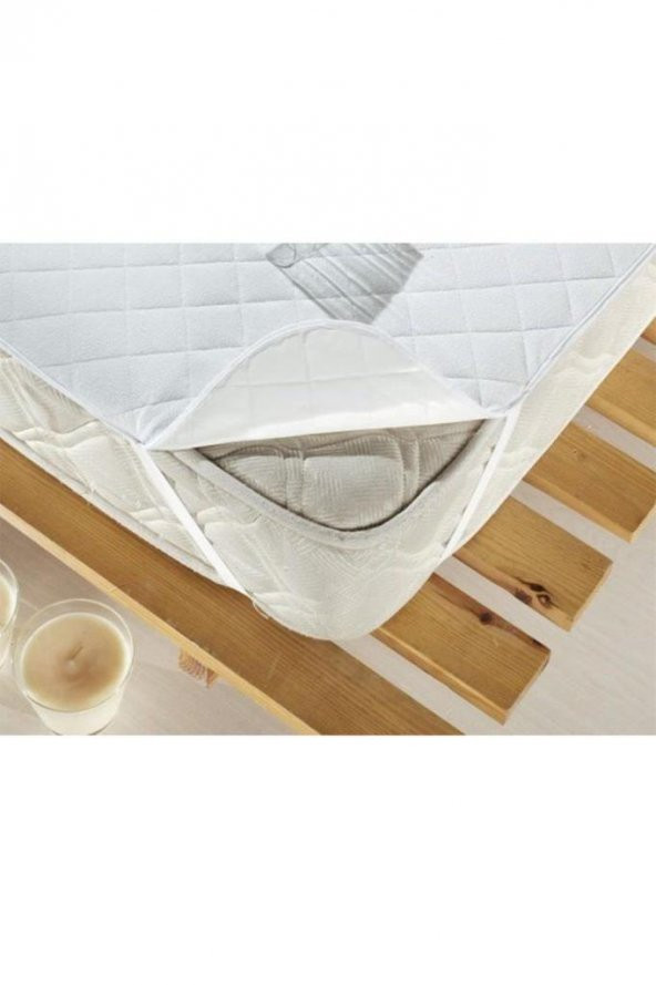 Kapitoneli Sıvı Geçirmez Ped 90x190 Cm Tek Kişilik Alez - 3