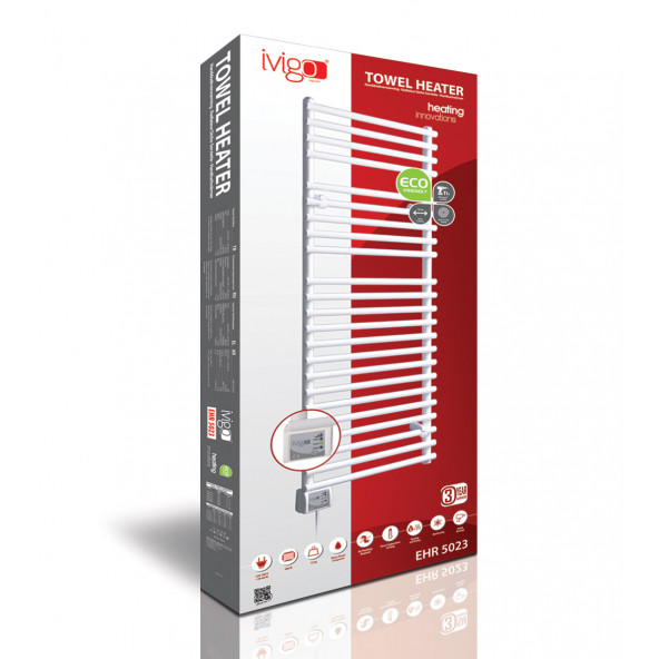 İVİGO 600 Watt Elektrikli Havlu Isıtıcı / İnox - 4