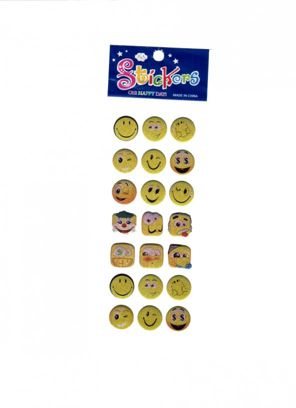 Stickers Gülen Yüz Emoji - 5