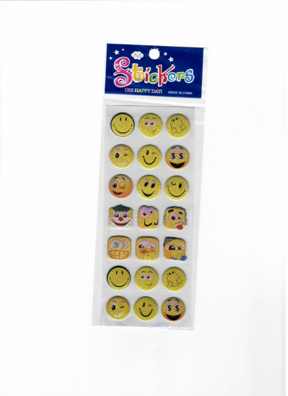 Stickers Gülen Yüz Emoji - 6
