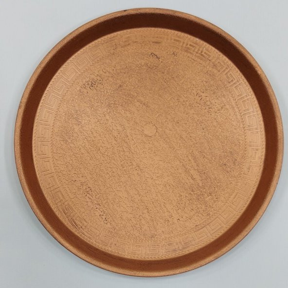 Dubai Center Altın Sarı-Bronz Servis Tepsi Pm-57 - 2