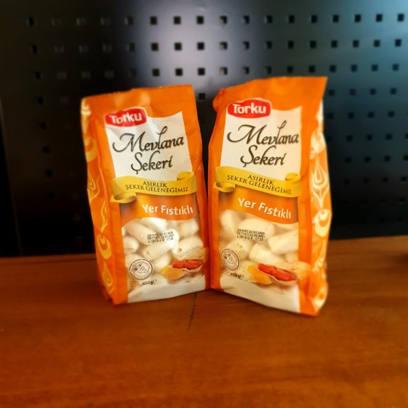 Torku Mevlana Şekeri Yer Fıstıklı 2*450 Gr