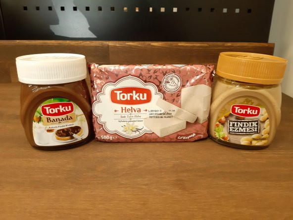 TORKU Kakaolu Fındık Kreması - Sade Tahin Helva - Fındık Ezmesi