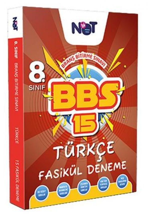 BİNOT 8.SINIF BBS TÜRKÇE 15 DENEME