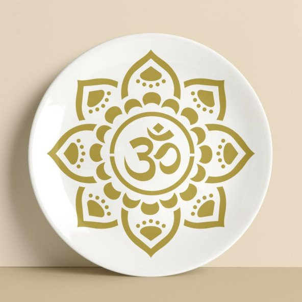 Hint Mandala Stencil Boyama şablonu 30x30 cm, Duvar Stencil, Fayans Stencil, Mobilya Stencil - 2