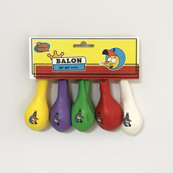 Kral Şakir Balon 5li Paket, Kral Şakir Parti Balonu - 3