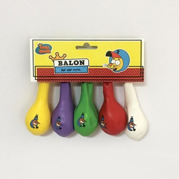 Kral Şakir Balon 5li Paket, Kral Şakir Parti Balonu - 2