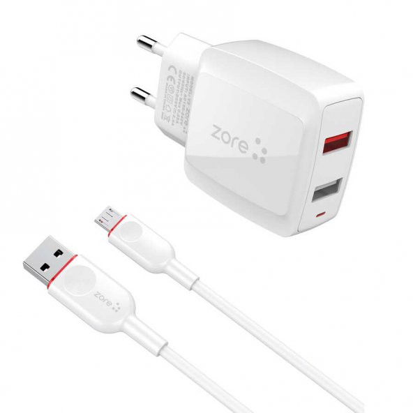 Casper VIA F1 Zore Vest Micro 2 in 1 2.4A Hızlı Şarj Seti - 9
