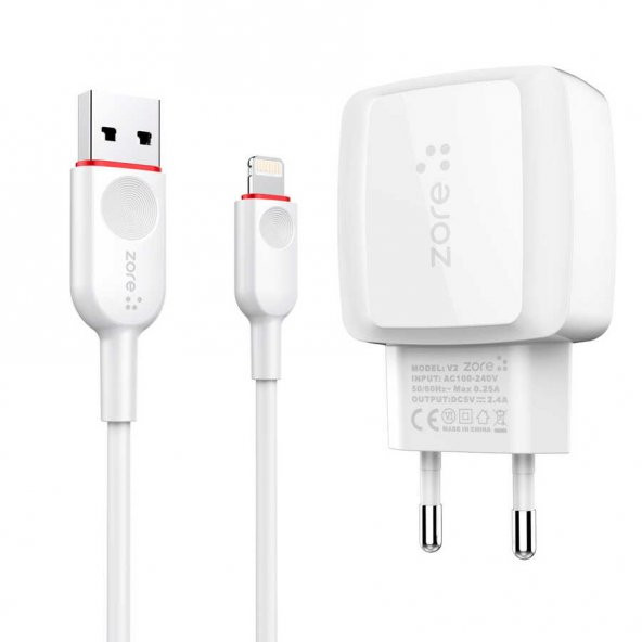 iPhone 11 Pro Max Vest V2 Lightning 2 in 1 2.4A Hızlı Şarj Seti - 9