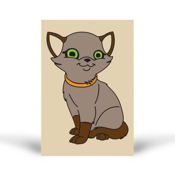Kedi-3 Tuz Boyama Oyunu, Eğitici Aktivite, Kum Boyama Oyunu - 2