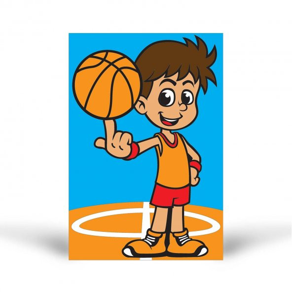 Basketbolcu Tuz Boyama Oyunu, Eğitici Aktivite, Kum Boyama Oyunu - 2