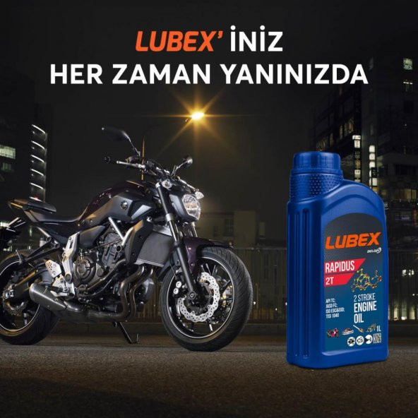 Lubex Rapidus 2T 1 Lt 2 Zamanlı Motosiklet Yağı - Resim 2
