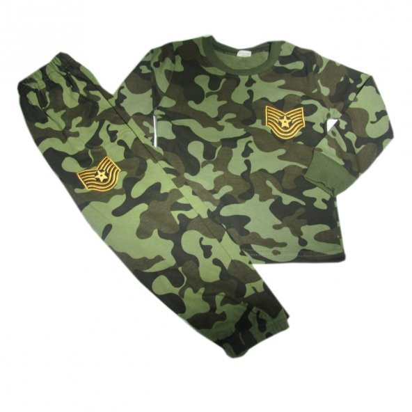 salarticaret çocuk asker pijama takımı