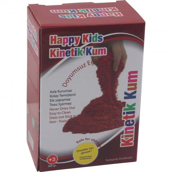 Happy Kids Kırmızı Kinetik Kum 500 gr Paket