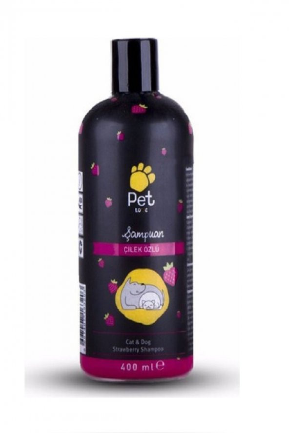 Pet love kedi şampuanı çilek özlü 400 ml