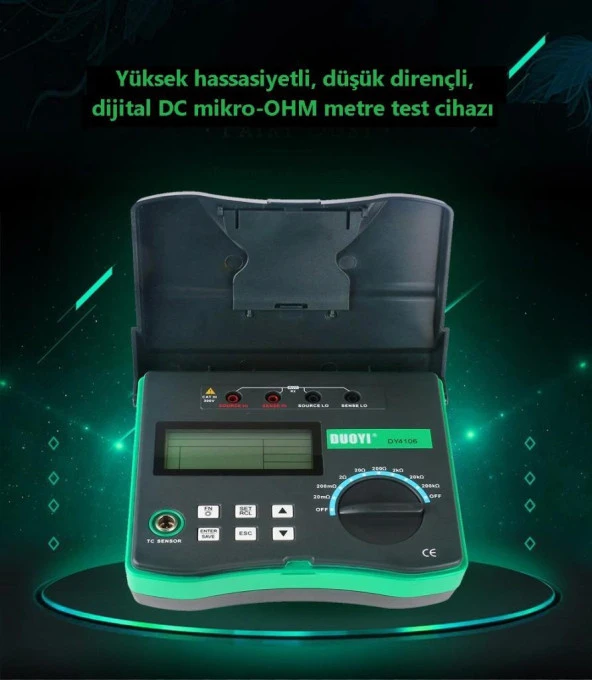 DUOYI DY4106 Miliohmmetre / Mikroohmmetre - 4