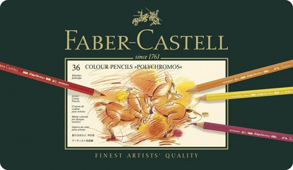 Faber Castell Polychromos Kuru Boya Kalemi Metal Kutu 36lı - 2