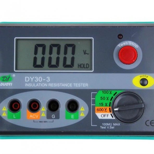 DUOYI DY30-3 Dijital İzolasyon Direnç Ölçüm / İzolasyon Megeri - 2