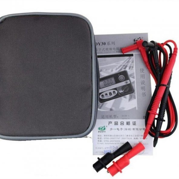 DUOYI DY30-3 Dijital İzolasyon Direnç Ölçüm / İzolasyon Megeri - 3