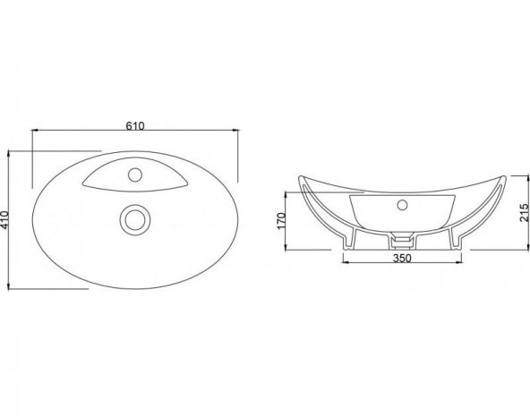 GÜRAL GONDOL MOBİLYA ÜSTÜ LAVABO 40 x 60 - 3