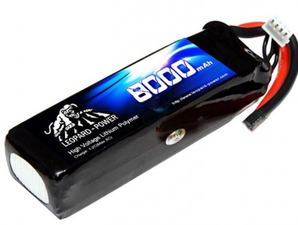 Leopard Power 8000mAh 14.8V 4S 25C UAV & Multirotor Batarya