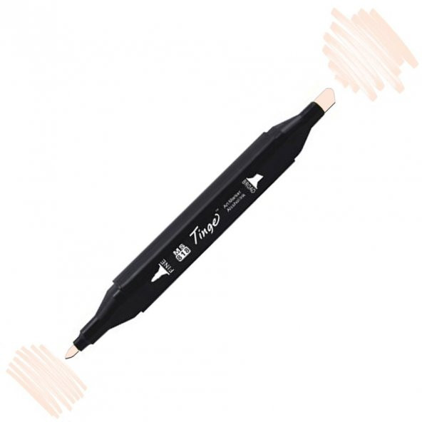 Tinge Twin Çift Uçlu Çizim ve Boyama Marker Skin White -131 - 3