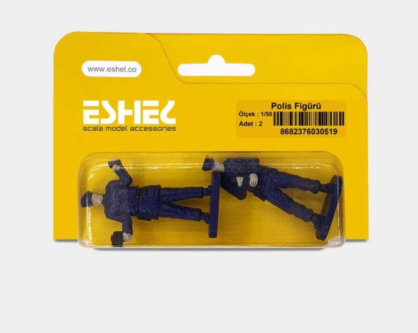 Eshel Maket Polis Figürü 2li Set 1/50 - 2