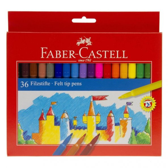 Faber Castell UniColor Keçeli Kalem Seti 36 Renk