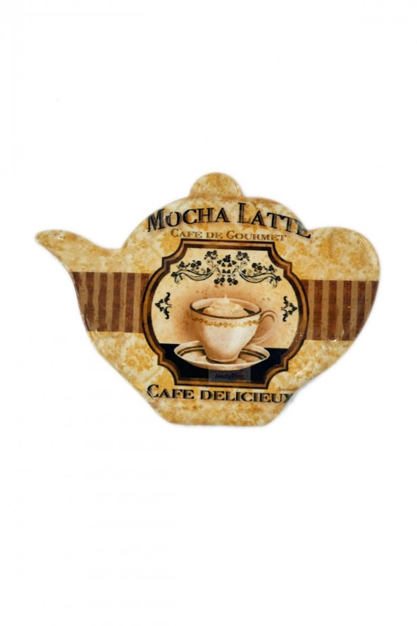İtalya Mocha Latte Temalı Buzdolabı Magneti