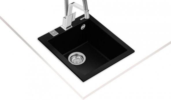 TEKA FORSQUARE 34x40 TEZGAH ÜSTÜ GRANİT EVYE SİYAH - 2