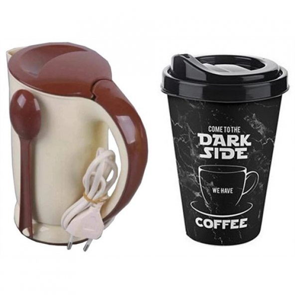 HomeCare 220 Volt Plastik Kettle Mug Bardak Seti 712643