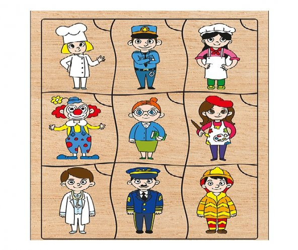 Toptoys  Bil Bakalım Kime Ait Meslekler Ahşap Puzzle +3 Yaş