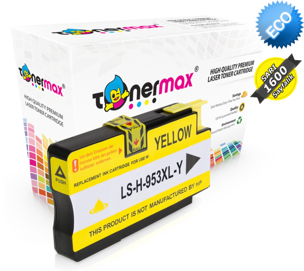 Hp J6X76A Muadil Kartuş Sarı / Hp 953XL Muadil Kartuş Sarı