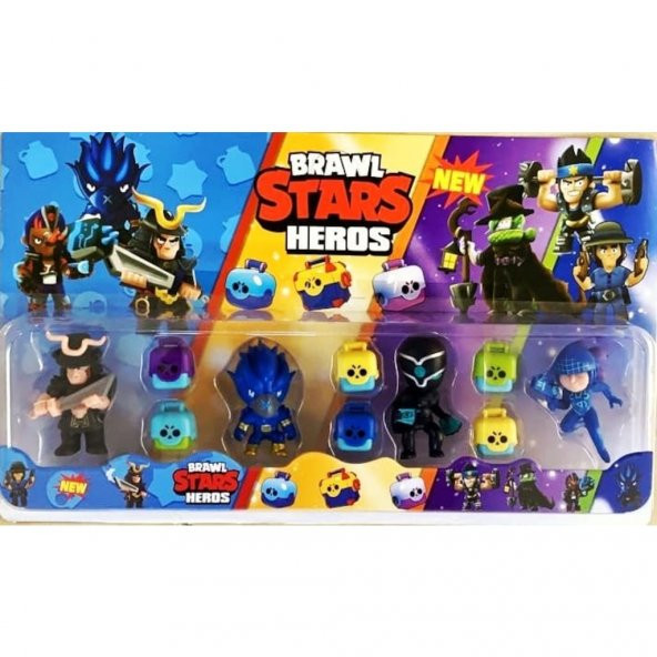 Brawl Stars Oyuncak Figür Karakter 12 Lİ FİGUR - 3