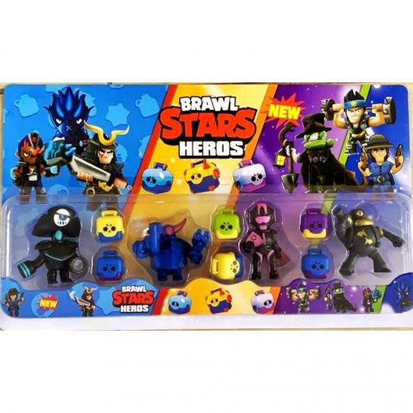 Brawl Stars Oyuncak Figür Karakter 12 Lİ FİGUR - 4