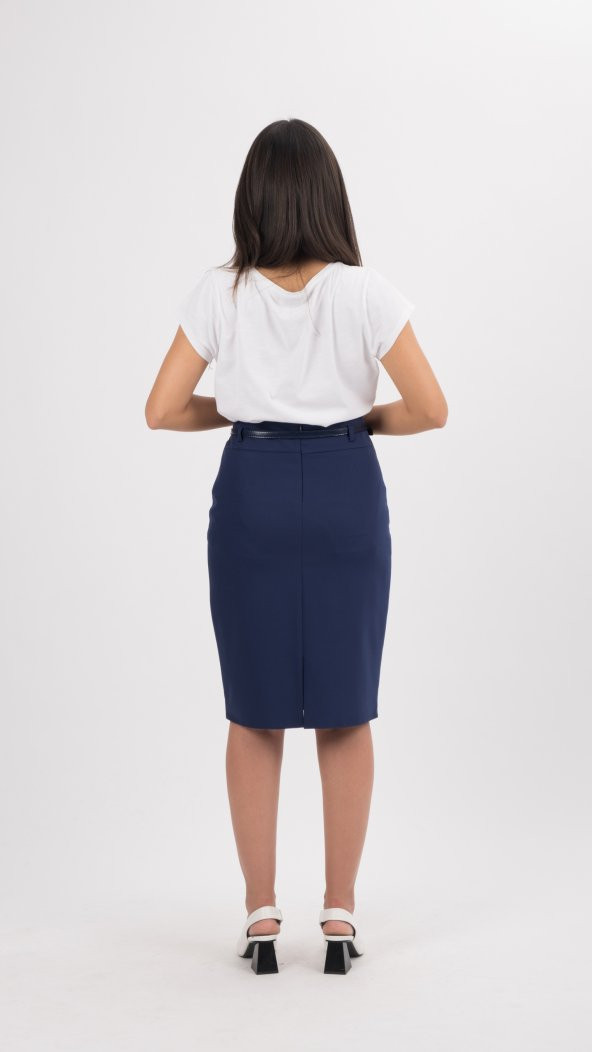 BAYAN KALEM ETEKASTARLI60 CM BOYUNDASORALLİNE740 PARLEMENT MAVİ - 3