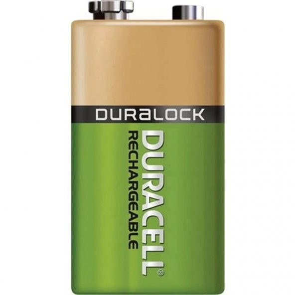 Duracell 9V Akü Tipi Yeniden Doldurulabilen Pil 170 mAh (6HR6161) NİMH Y00192 - 5