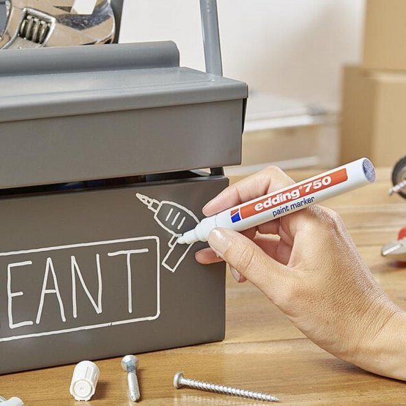 EDDING 750 HOBI SANAT KALEMI YESIL 1 LI - Resim 3