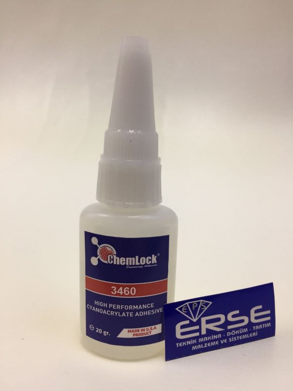 Chemlock 3460 Leke iz Buğu Yapmayan Şeffaf Hızlı Yapıştırıcı 20gr.