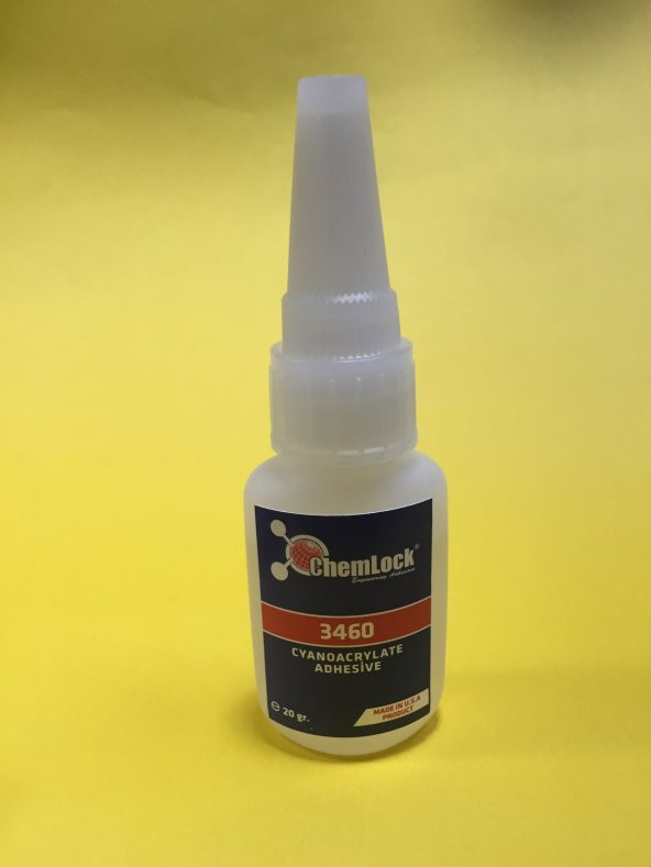 Chemlock 3460 Leke iz Buğu Yapmayan Şeffaf Hızlı Yapıştırıcı 20gr. - 3