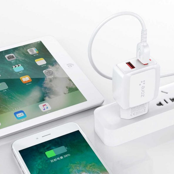 Oppo Reno Z Vest Serisi V2 Type-C 2 in 1 2.4A Hızlı Şarj Seti - 3