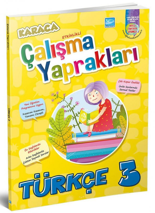 Karaca Eğitim Yayınları 3. Sınıf Türkçe Etkinlikli Soru Bankası Çalışma Yaprakları