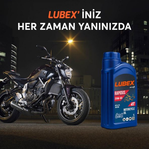 Lubex Rapidus 20W-40 1 Lt 4 Zamanlı Motosiklet Yağı - 2