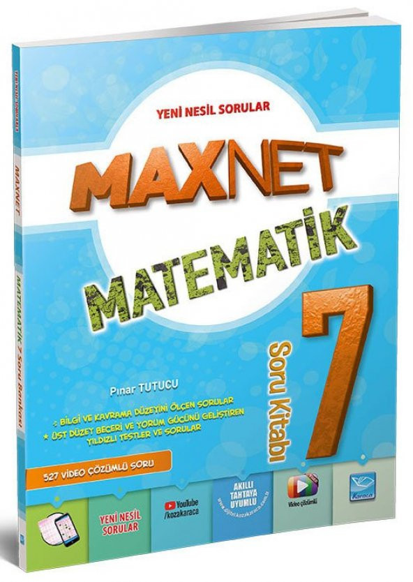 Karaca Eğitim Yayınları MaxNet 7. Sınıf Matematik Soru Kitabı